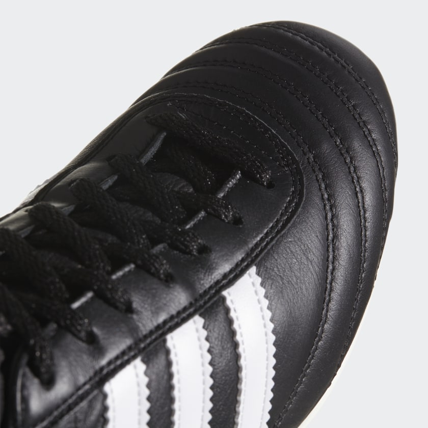 adidas MUNDIAL Kid's Ground Soccer Cleats | Black-White | Unisex stripe 3 adidas