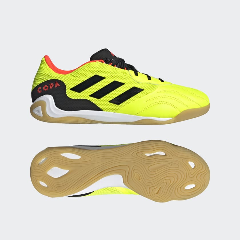 adidas SENSE.3 Indoor Shoes | Yellow | Men's | stripe 3 adidas