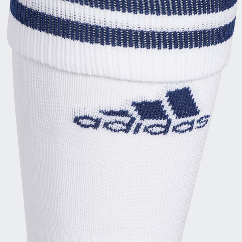 adidas COPA ZONE IV Soccer Socks | White-Navy | Unisex