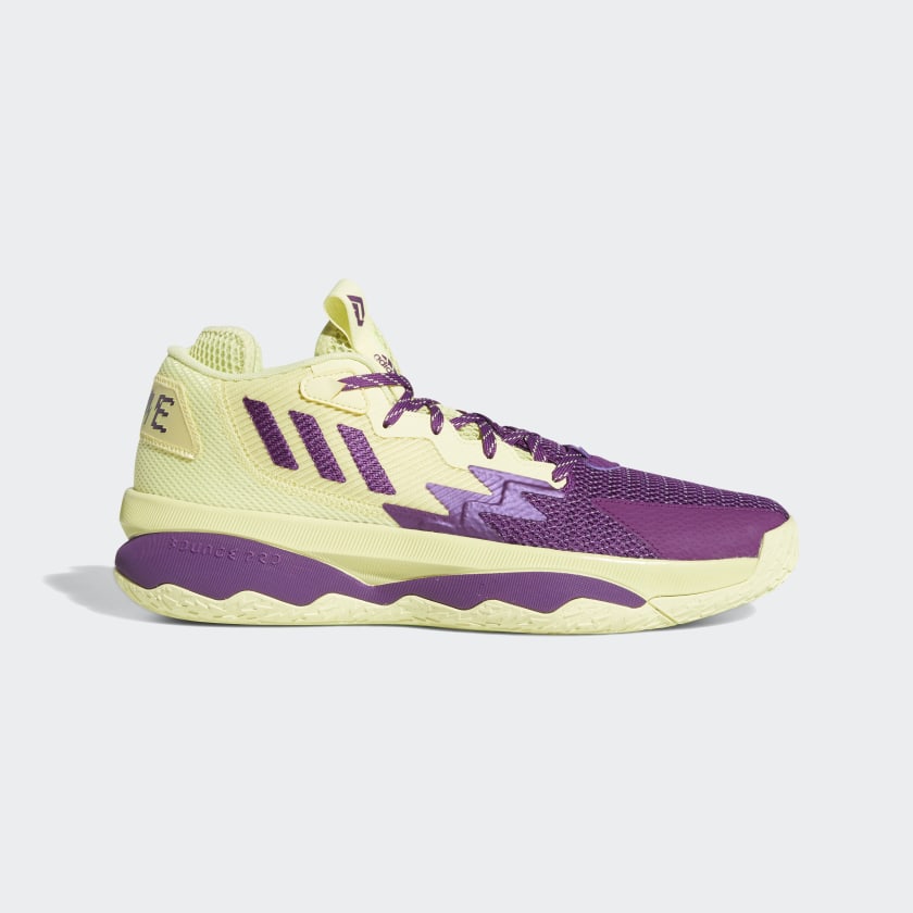 adidas Originals DAME 8 Shoes | Yellow-Purple | Unisex