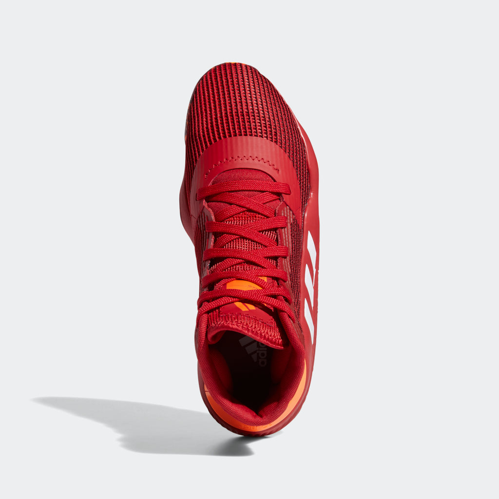 adidas PRO BOUNCE 2019 Shoes | Power Red-Orange | Men's stripe 3 adidas