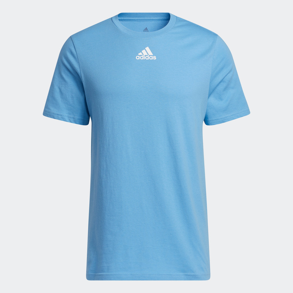 miel A pie maestría adidas AMPLIFIER T-Shirt | Light Blue | Men's | stripe 3 adidas