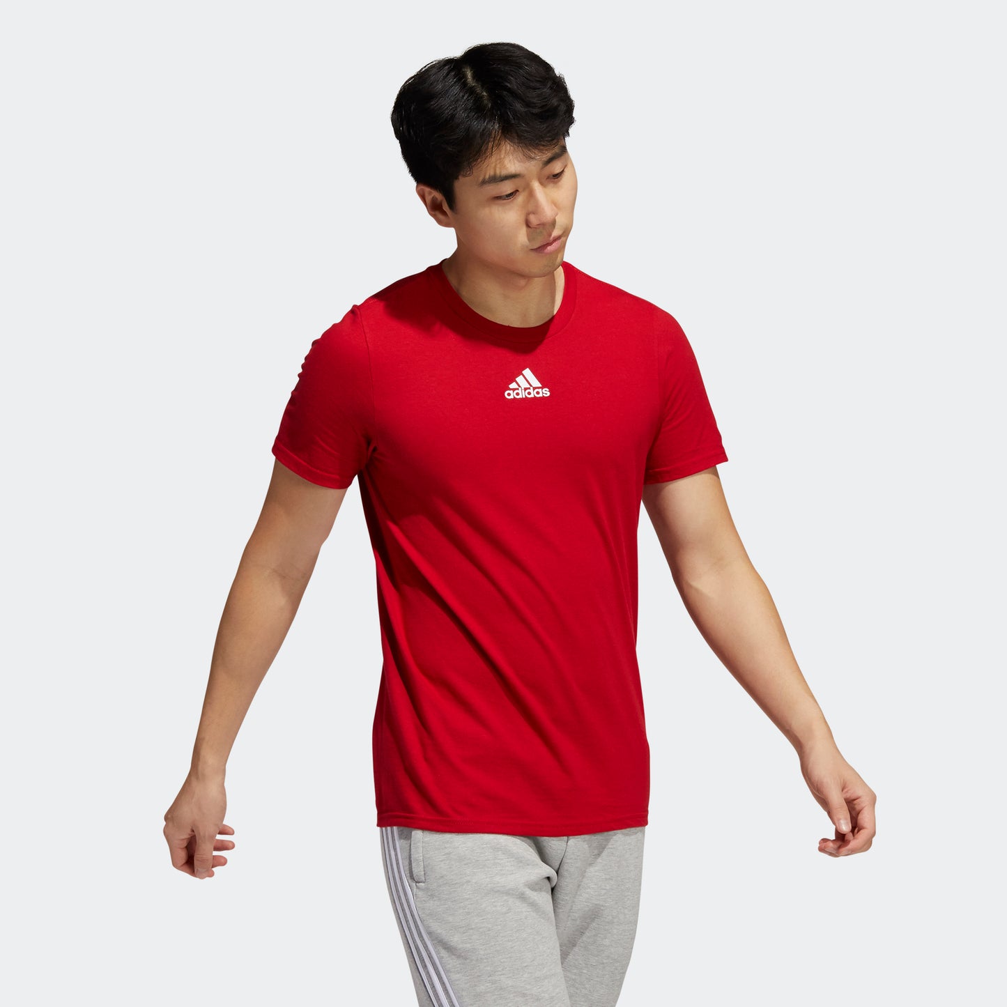 adidas AMPLIFIER T-Shirt | Power Red | Men's – stripe 3 adidas