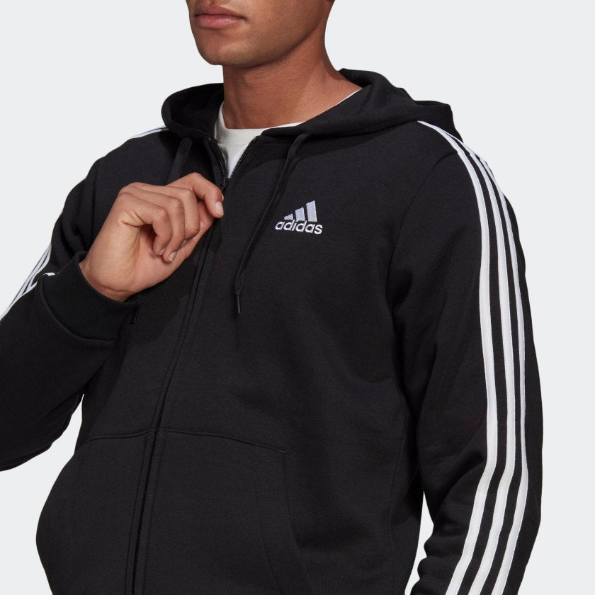 Adidas zipper hoodie mens Clearance