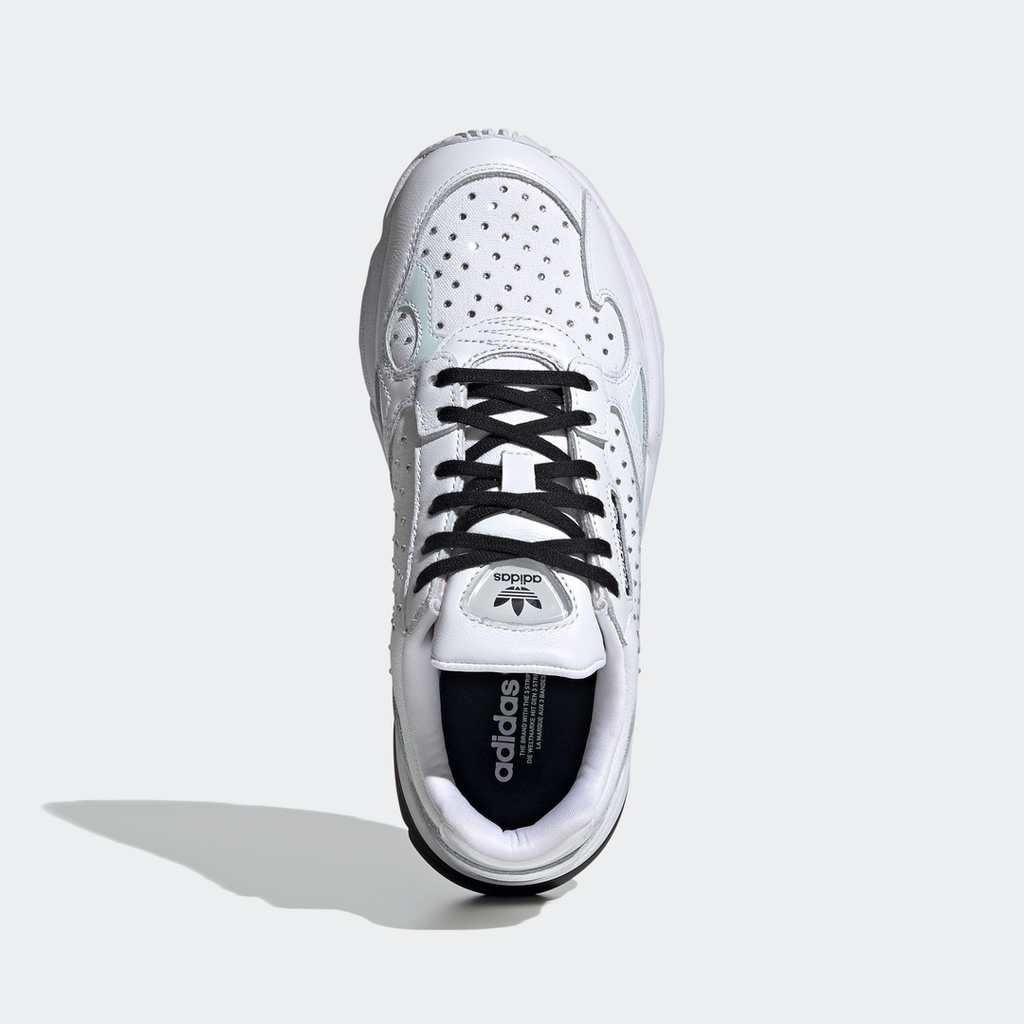 adidas FALCON Originals Shoes | White-Black Women's | stripe 3 adidas