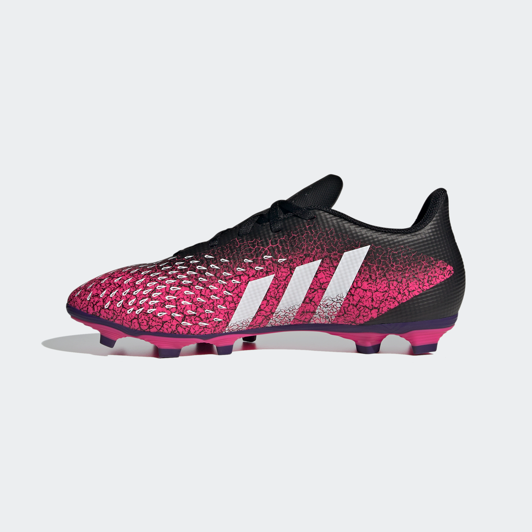 adidas PREDATOR FREAK.4 Flexible Ground Soccer Cleats | Black-Pink