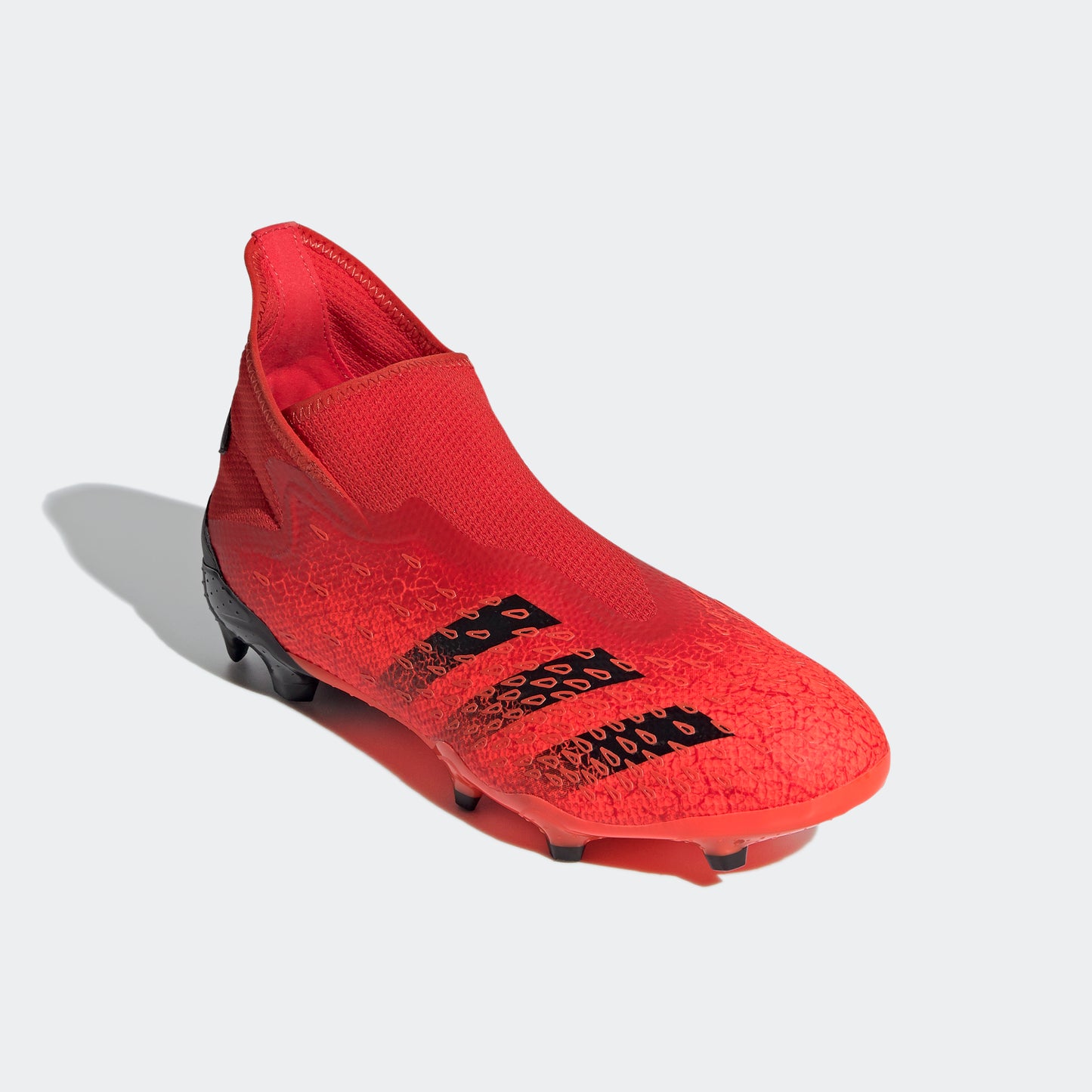 adidas PREDATOR FREAK.3 LACELESS Firm Ground Soccer Cleats | Red | Men's