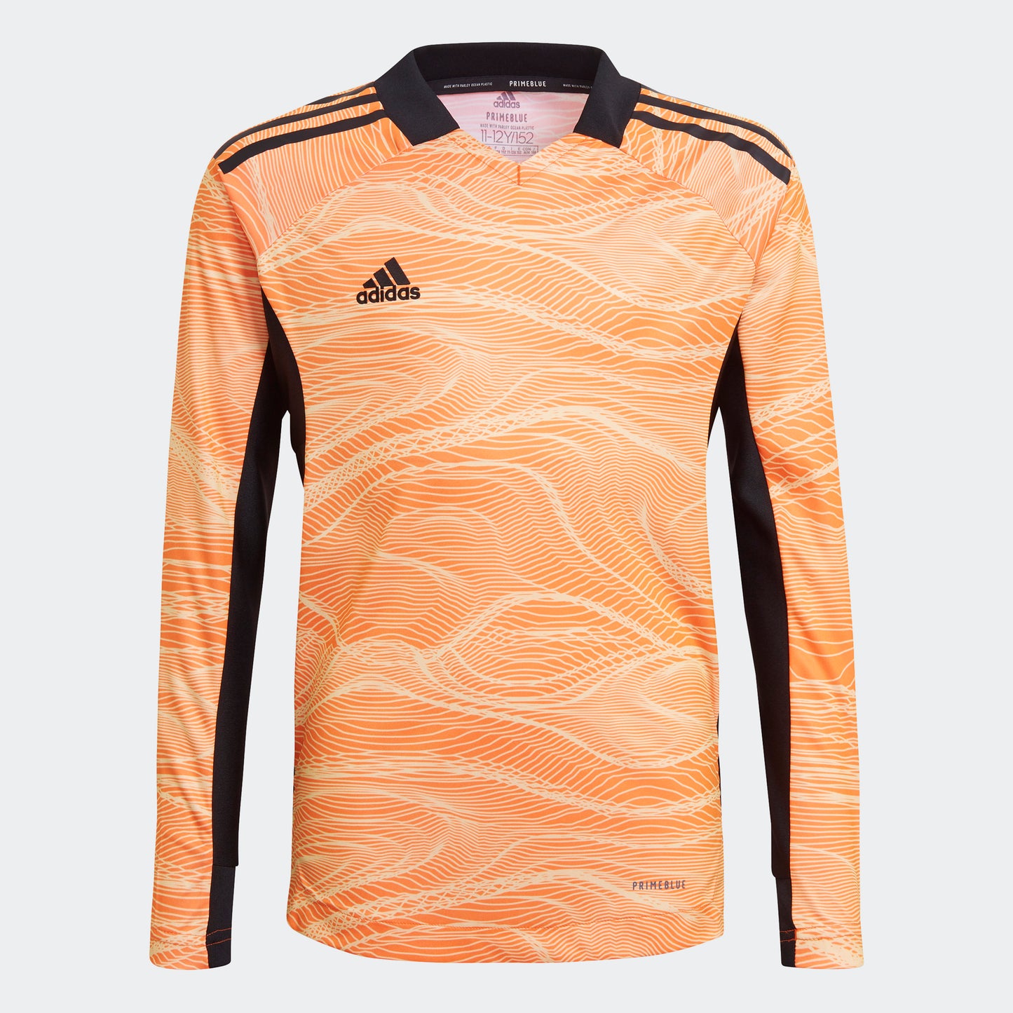 adidas CONDIVO 21 PRIMEBLUE Long Sleeve Goalkeeper Jersey | Acid Orange | Youth