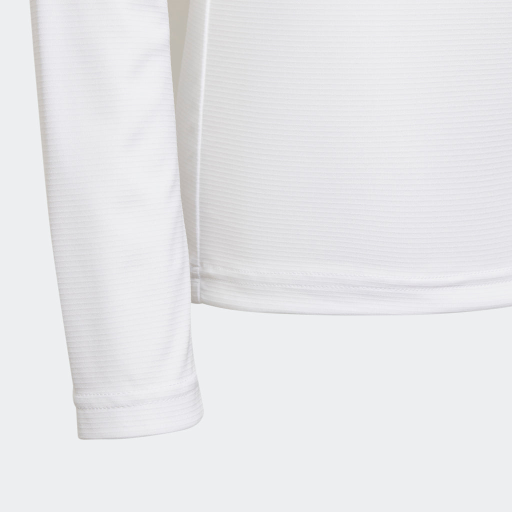 adidas TEAM BASE Long Sleeve Tee | White | Youth