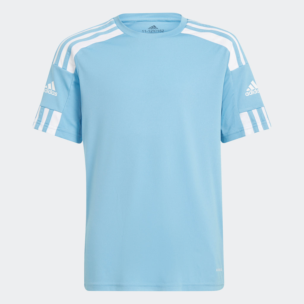 adidas SQUADRA 21 Soccer Jersey, Team Light Blue, Youth