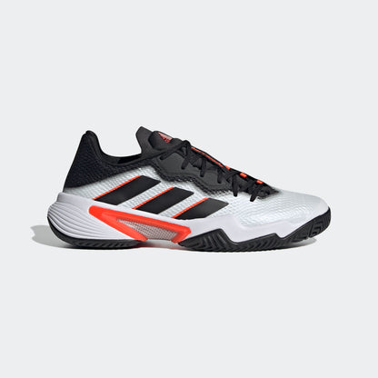 adidas Men's Barricade White/Black/Red Tennis Shoes
