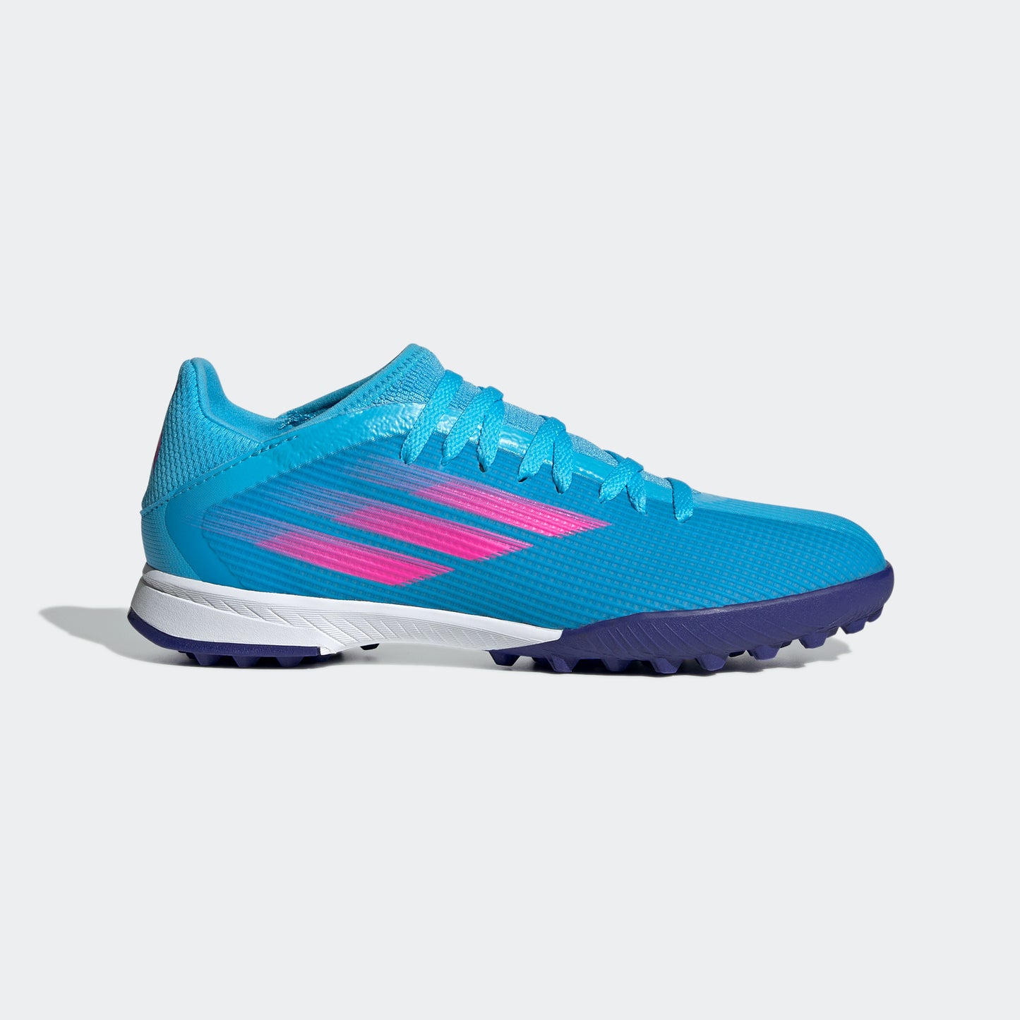 adidas Jr. X SPEEDFLOW.3 Artificial Turf Soccer Shoes | Sky Rush | Unisex
