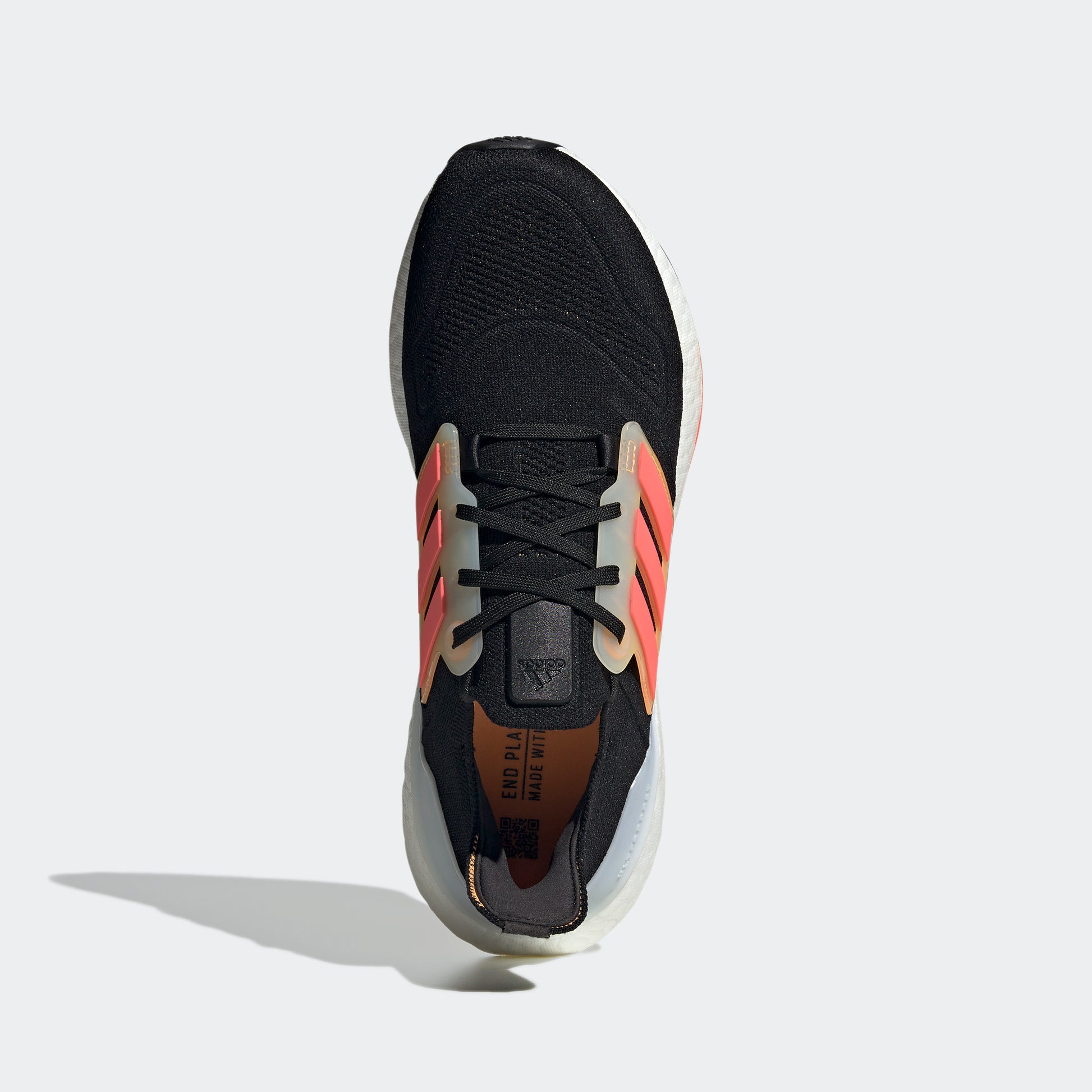 adidas Ultraboost 22 Shoes, Core Black/Turbo/Flash Orange