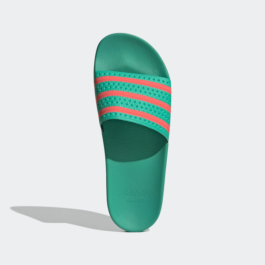 Ver weg ademen Welvarend adidas Originals Adilette Slides | Hi-Res Green/Semi Turbo | Men's | stripe  3 adidas