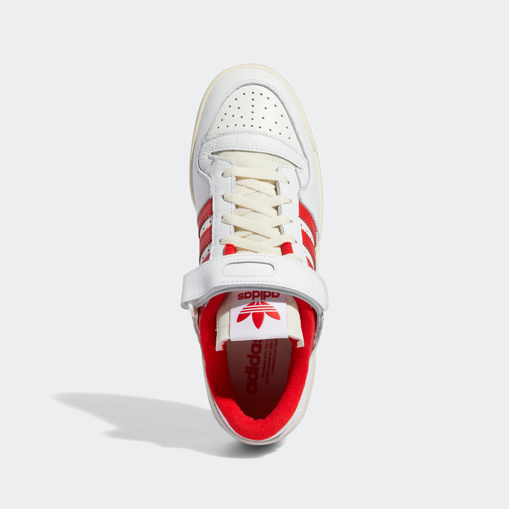 adidas Originals Forum 84 Low Shoes | White/Red Men's | stripe 3 adidas