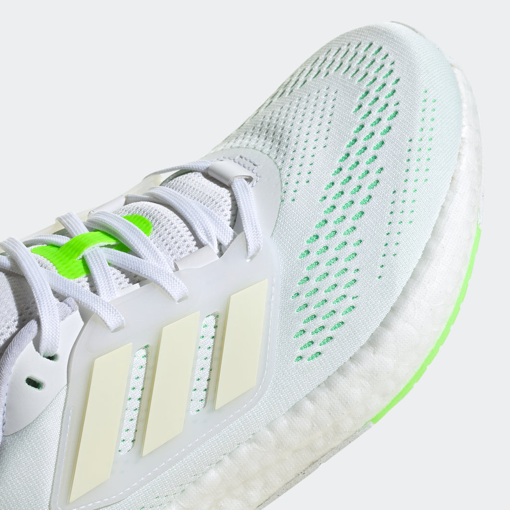 adidas Pureboost 22 Shoes | White/Green | Men's