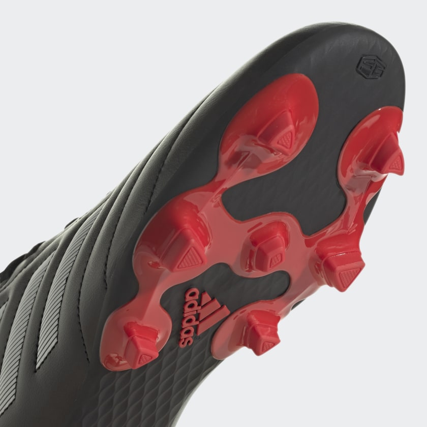 adidas GOLETTO VII Firm Ground Soccer Cleats | Black-Red