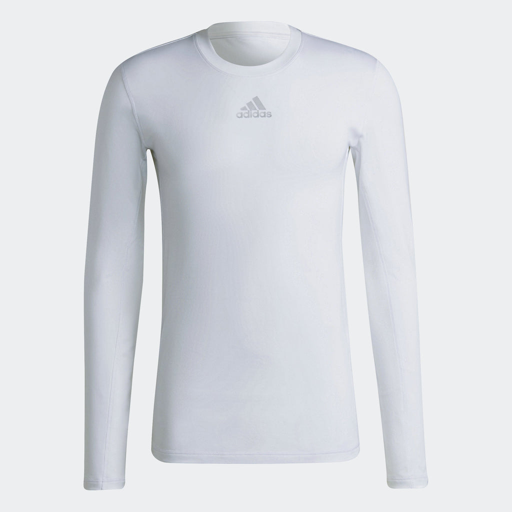 Initiatief maart noorden adidas TECHFIT Long-Sleeve Warm Top | White | Men's | stripe 3 adidas
