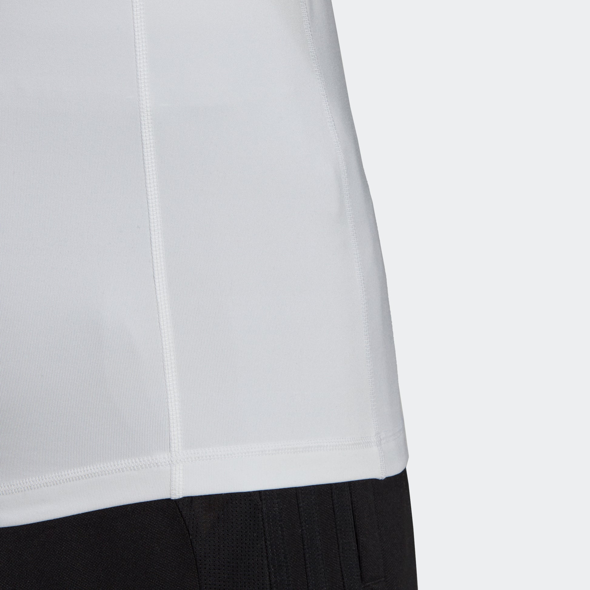adidas TECHFIT Long-Sleeve Warm Top | White | Men\'s – stripe 3 adidas