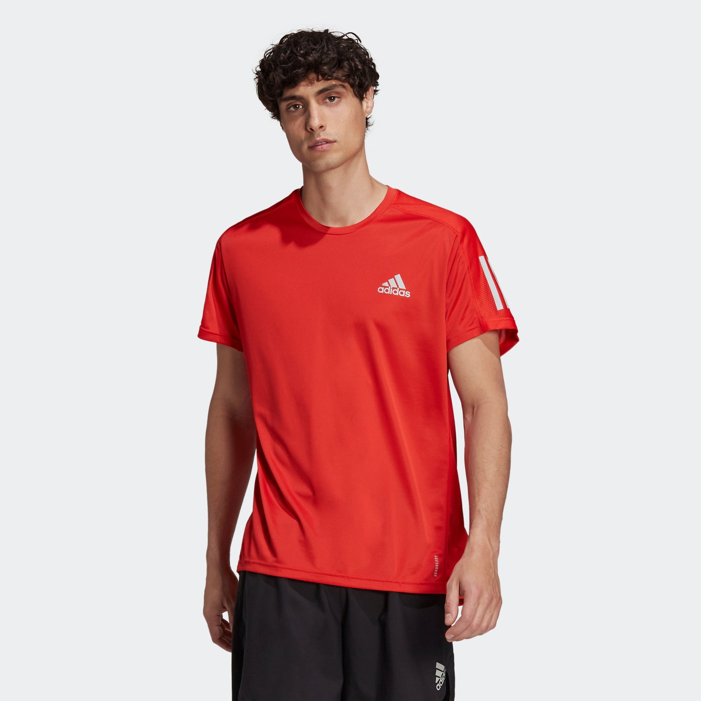 adidas OWN THE RUN T-Shirt - Vivid Red | Men's