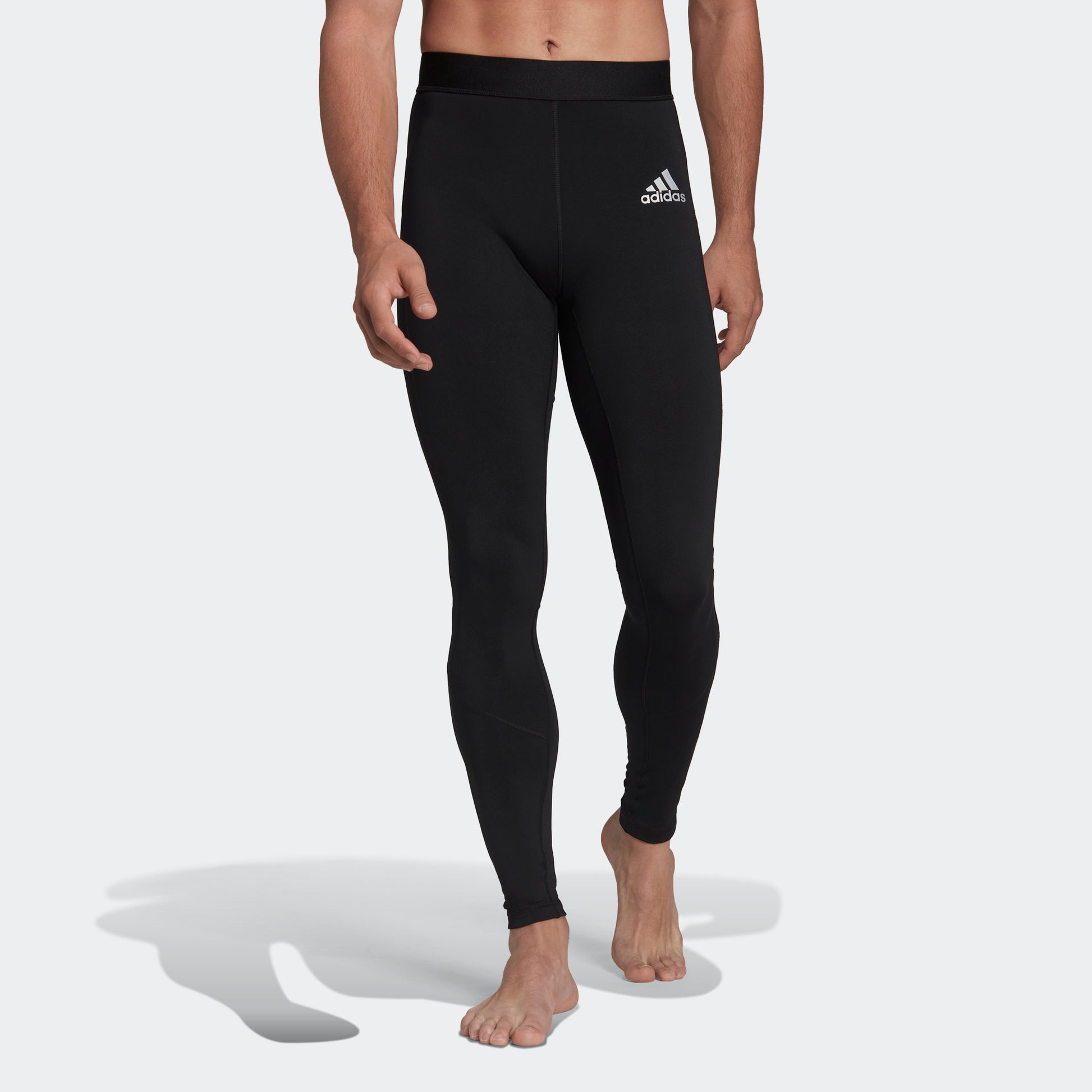 adidas TECHFIT WARM Long Tights Black Men's – stripe adidas