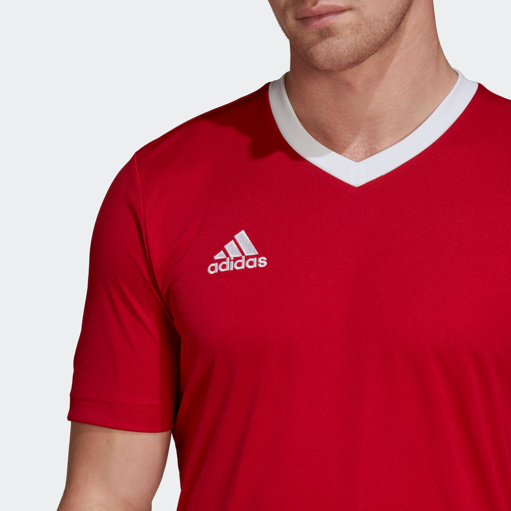 adidas ENTRADA 22 Soccer Jersey, Team Power Red 2, Men's