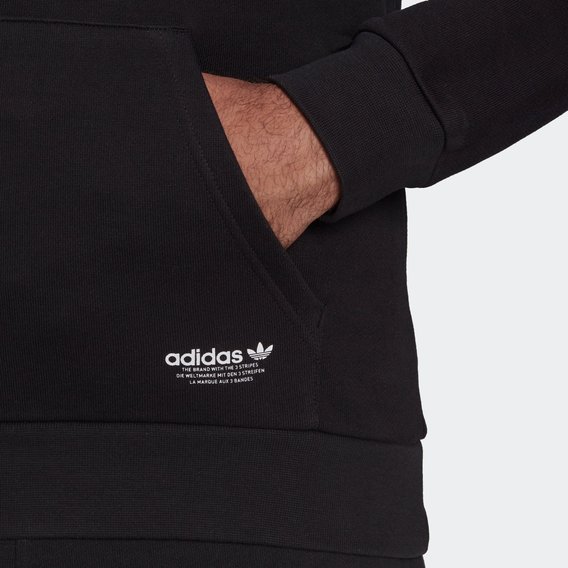 Originals Hoodie 3 | adidas adidas TREFOIL – Men\'s | stripe PIXELATED Black