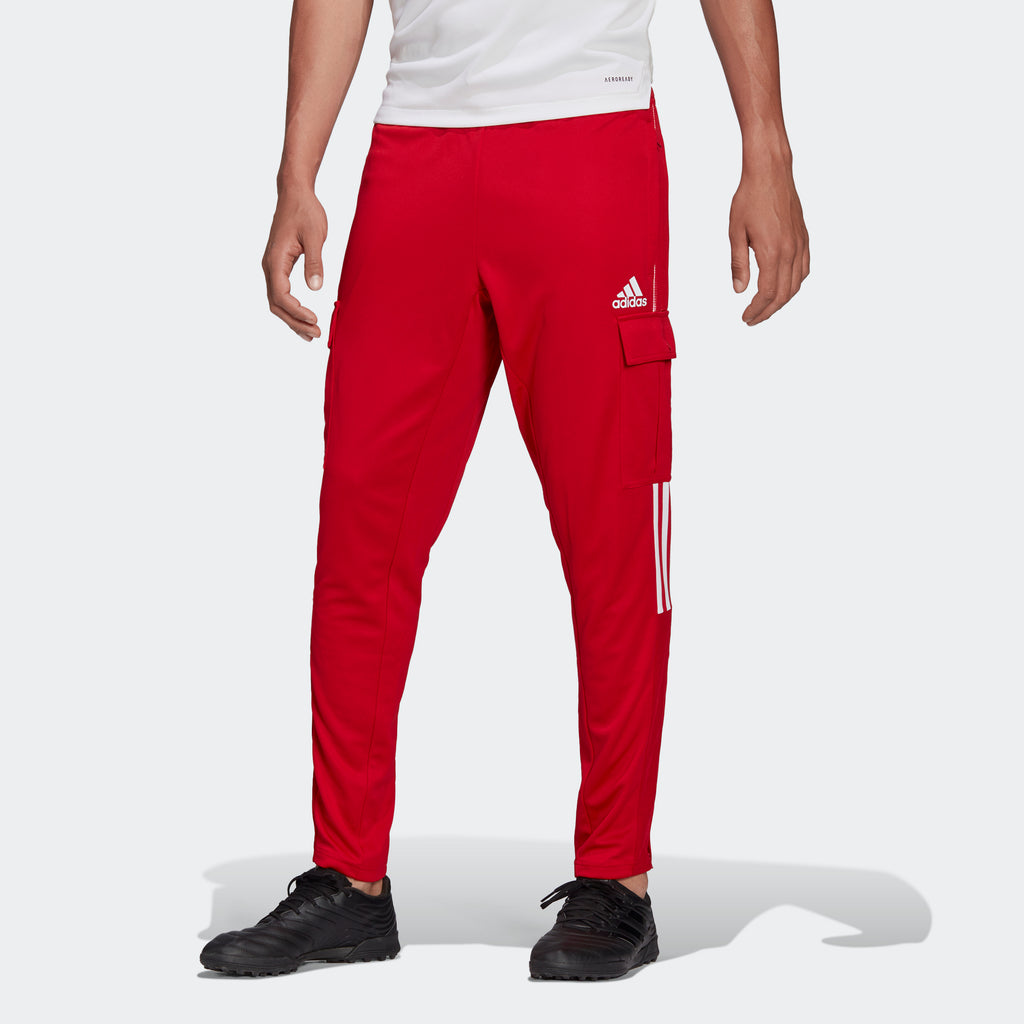 adidas TIRO CARGO Wrinkle-Free Track Pants | Power Red | Men's | 3 adidas