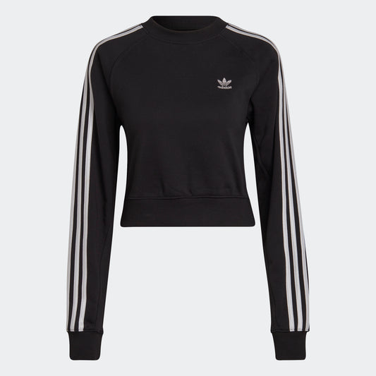 adidas Originals ADICOLOR CLASSICS HIGH SHINE Crew Sweatshirt | Black | Women's