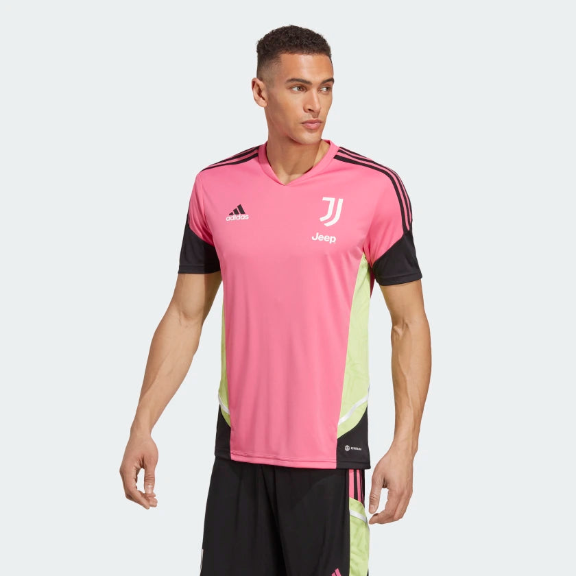adidas Juventus Condivo 22 Training Jersey Magenta Men s