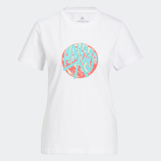 adidas EARTH DAY Graphic T-Shirt - White | Women's
