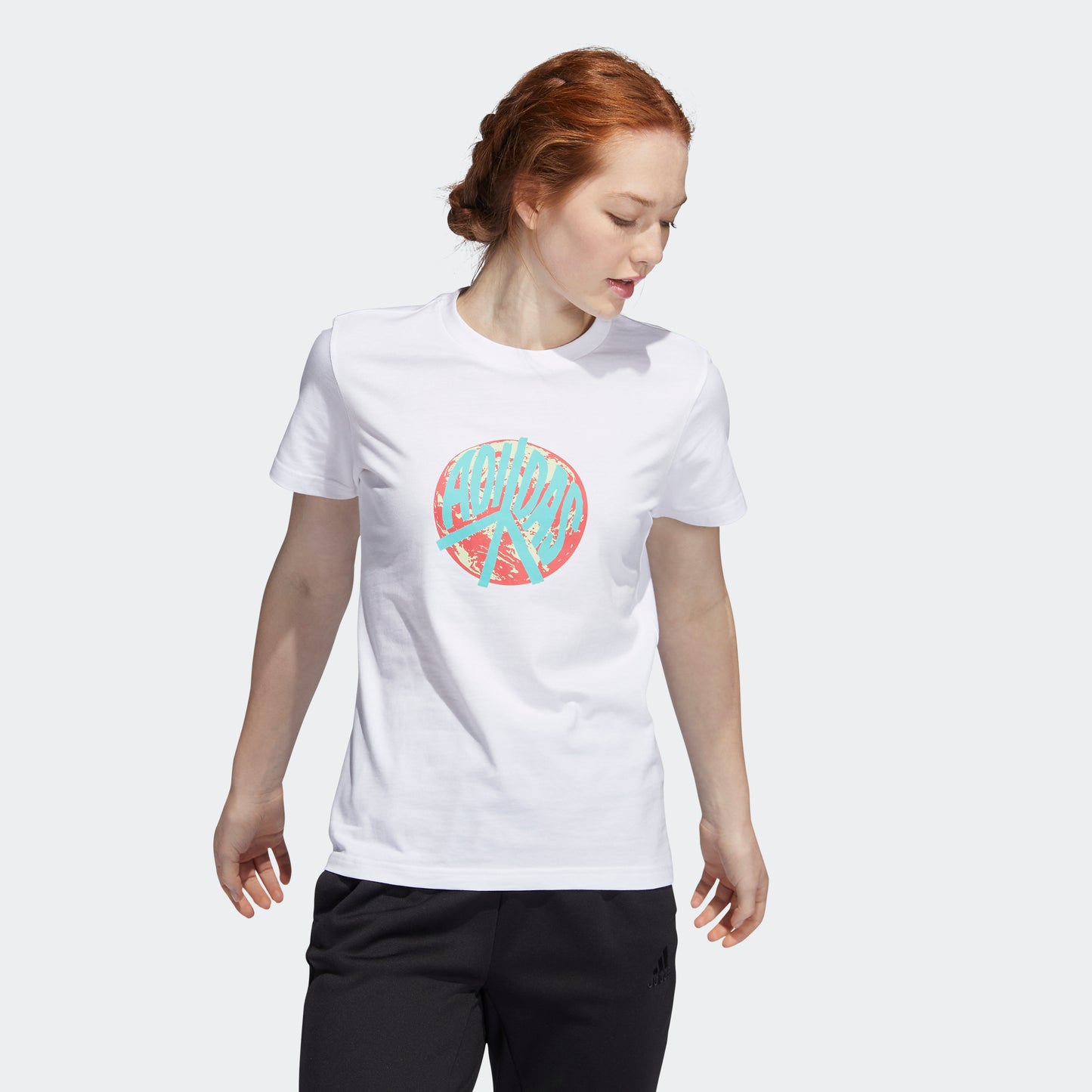 adidas EARTH DAY Graphic T-Shirt - White | Women's