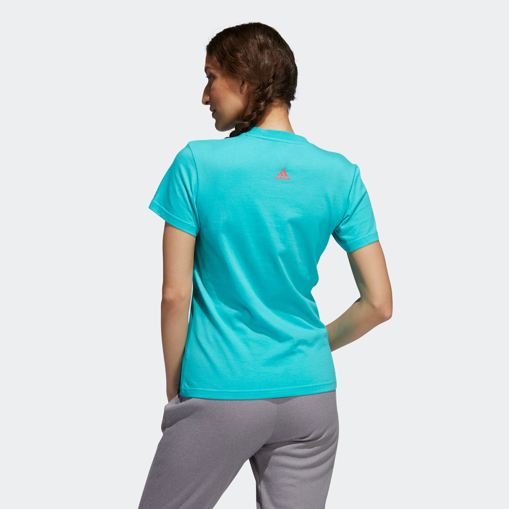Støvet Blinke Specialist adidas EARTH DAY Graphic T-Shirt - Aqua | Women's | stripe 3 adidas