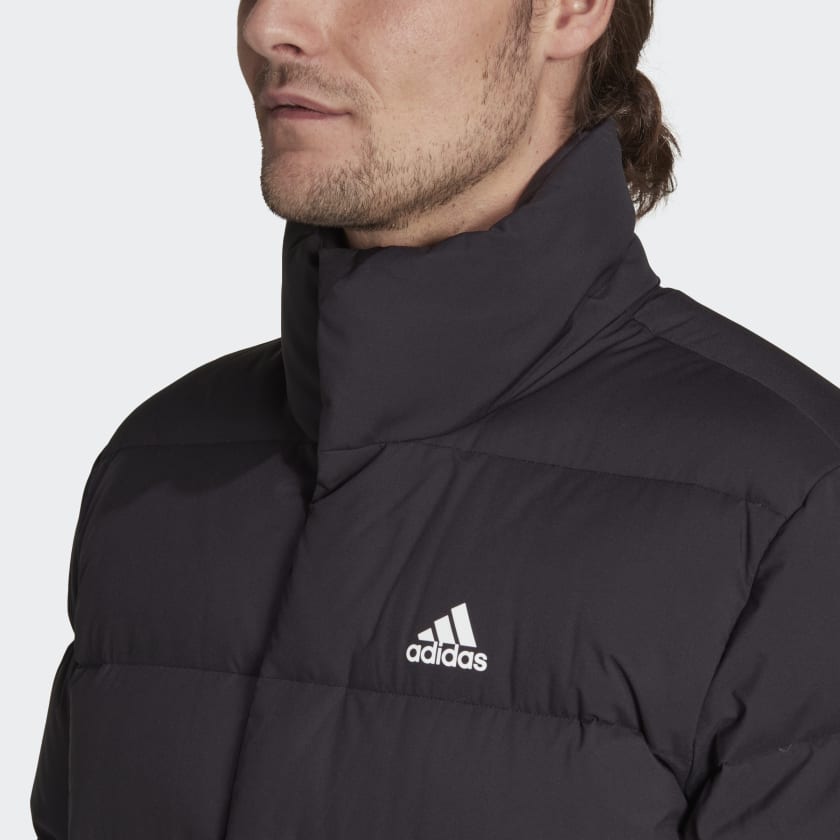 adidas Helionic Mid-Length Down Jacket | Black | Men's