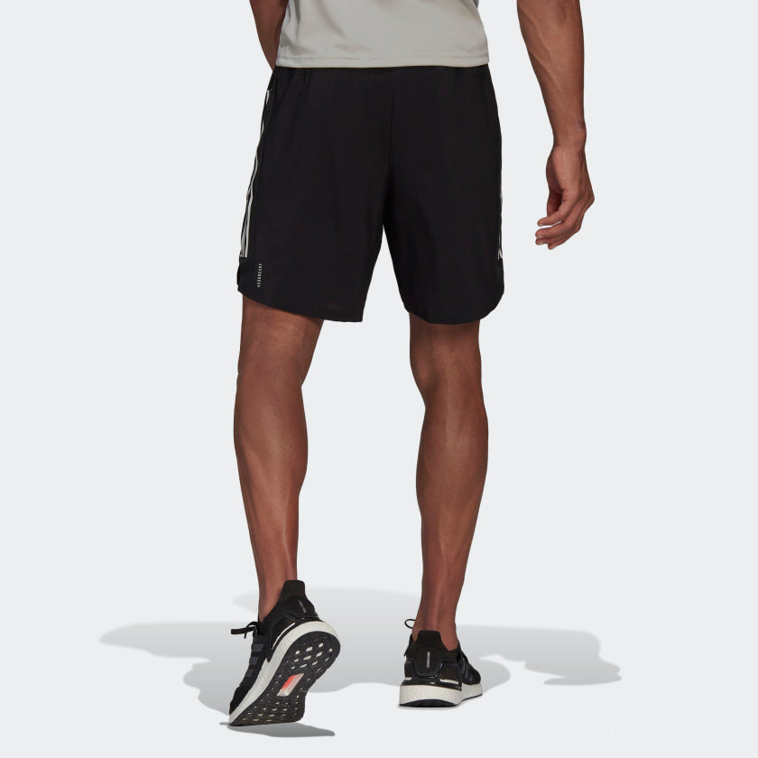 adidas THE RUN 5-Inch Shorts | Black Men's | stripe 3 adidas