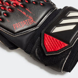adidas PREDATOR 20 MATCH FINGERSAVE Soccer Goalkeeper Gloves | Black-Red | Junior