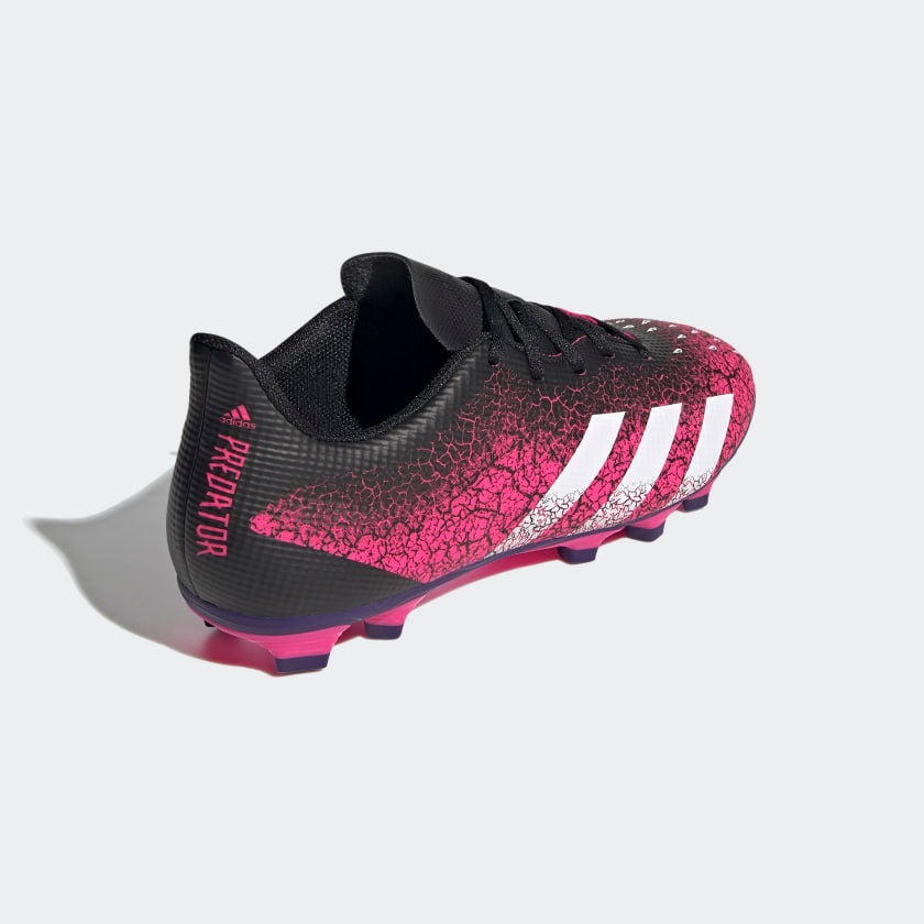 adidas PREDATOR FREAK.4 Flexible Ground Soccer Cleats | Black-Pink
