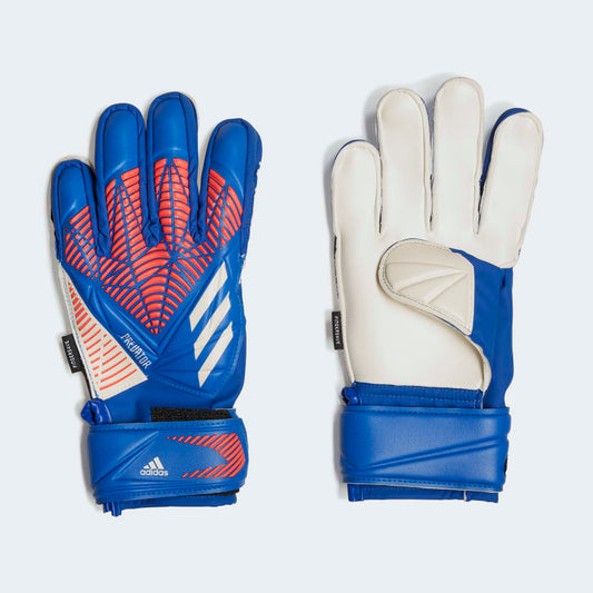 adidas Jr. PREDATOR MATCH FINGERSAVE Goalkeeper Gloves | Hi-Res Blue