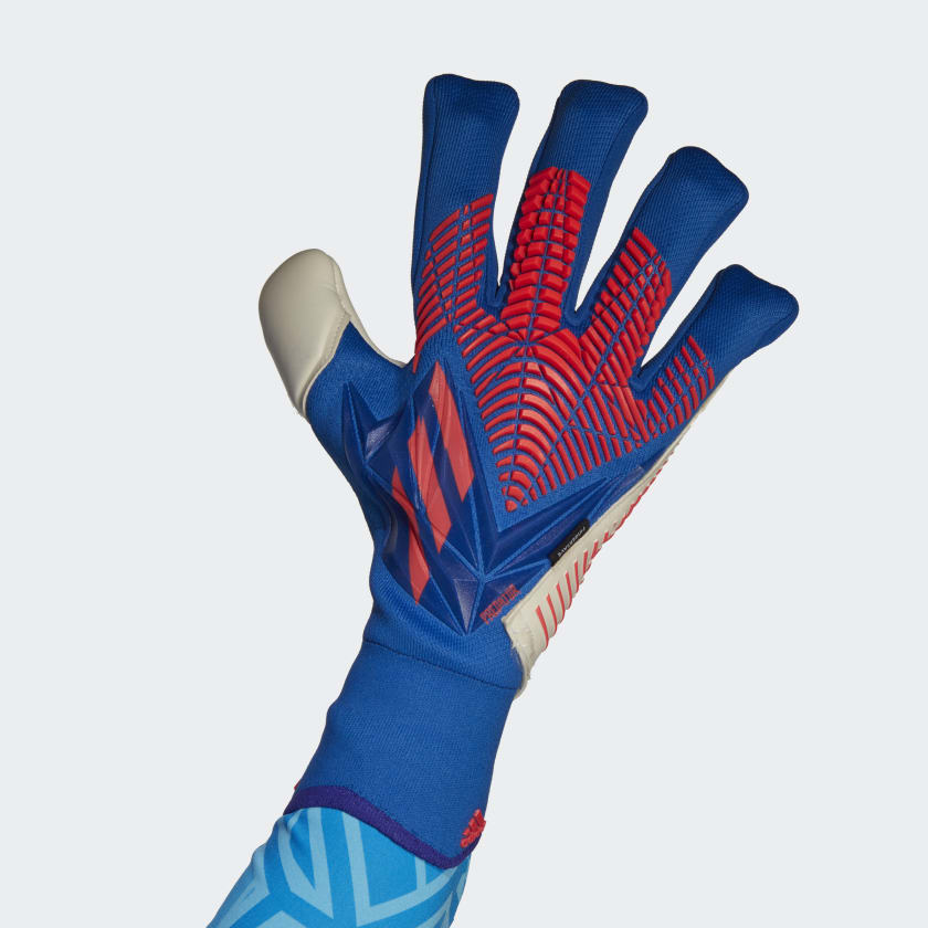 adidas PREDATOR PRO FINGERSAVE Goalkeeper Gloves | Hi-Res Blue