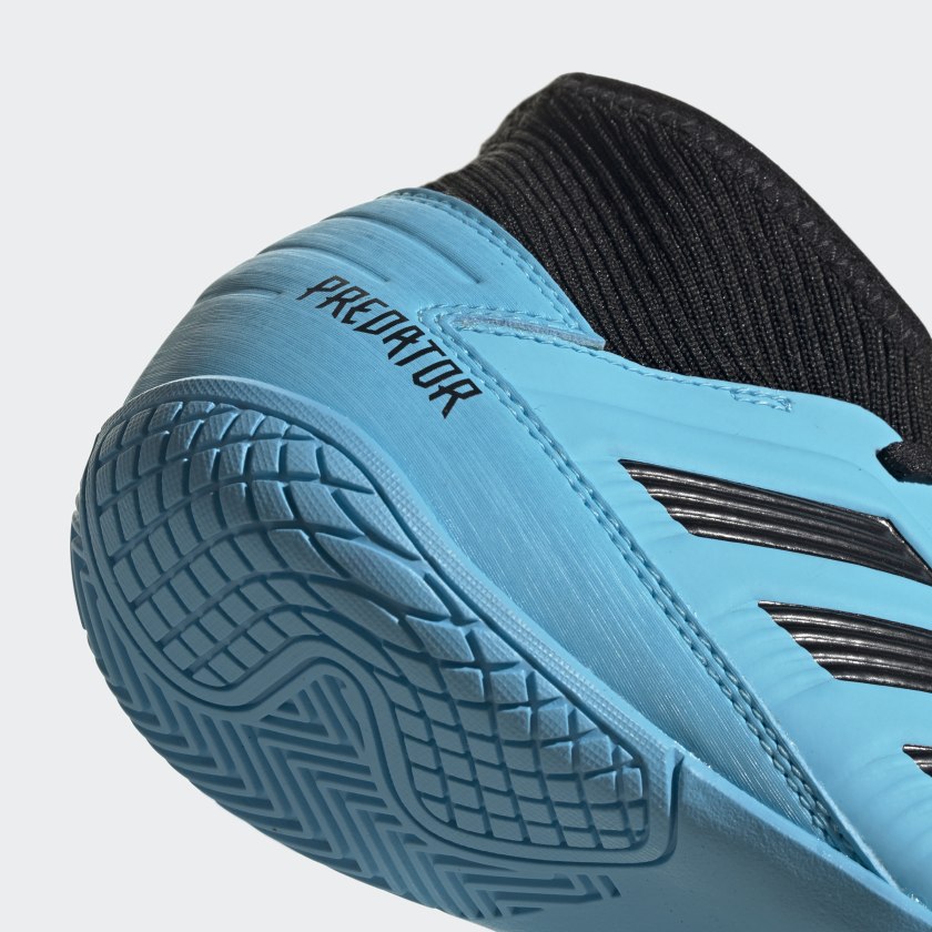 adidas Jr. PREDATOR TANGO 19.3 Indoor Soccer Shoes | Cyan | Unisex