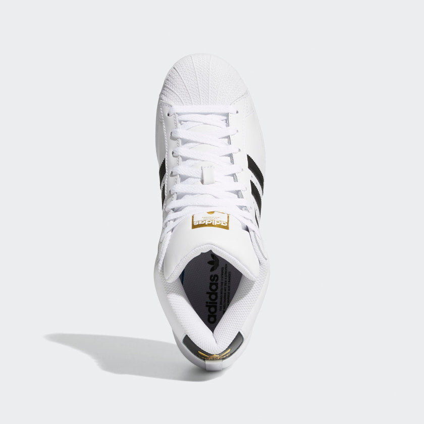 adidas Originals PRO MODEL Mid-Cut Shoes | White-Black | Men's