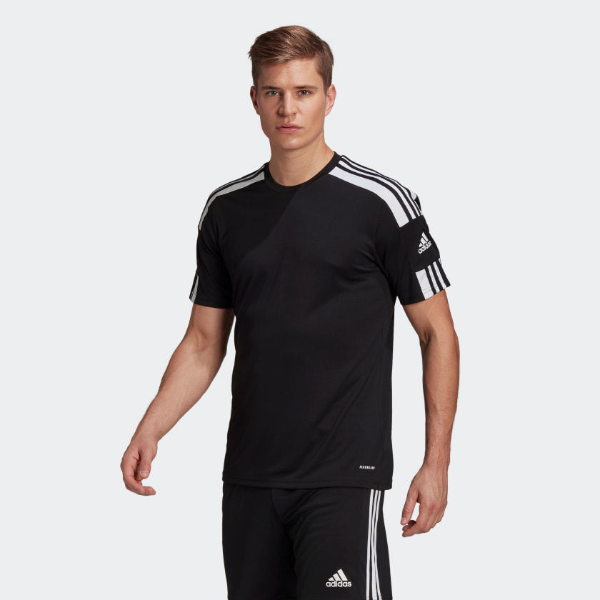 adidas SQUADRA 21 Soccer Jersey, Black-White, Men's
