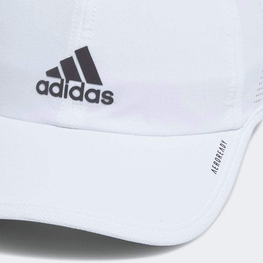 adidas SUPERLITE Training Hat | White | Adjustable | Men's