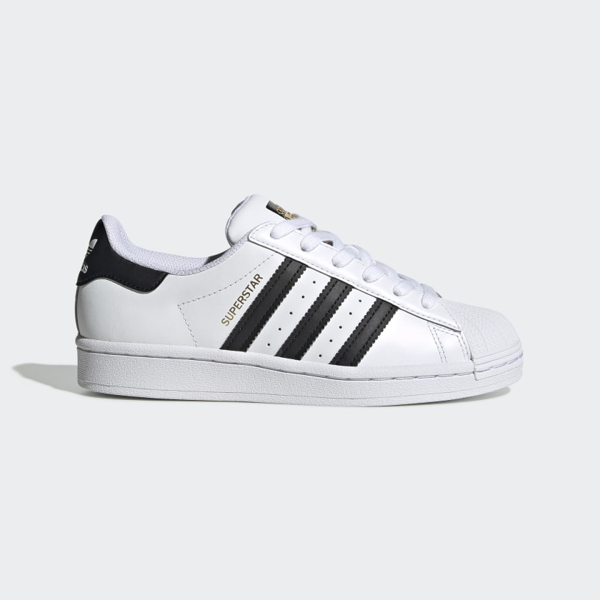 Adidas Superstar White/Black Kids' Shoe Size 5