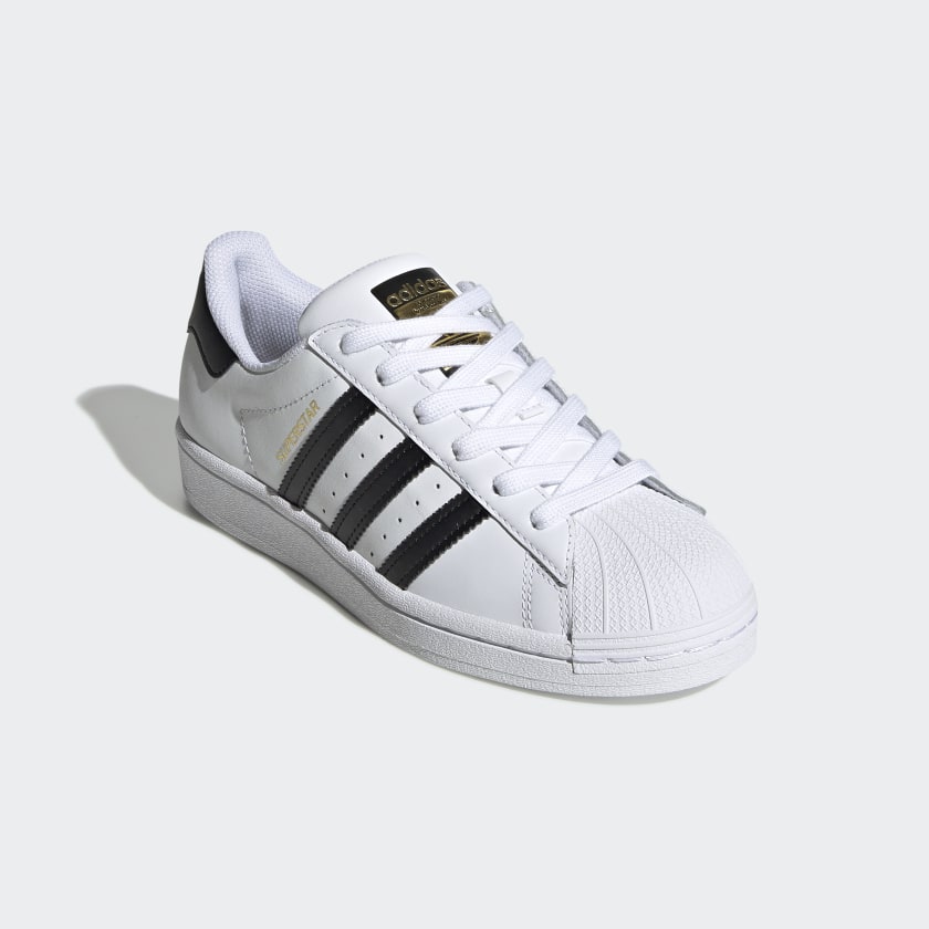 lørdag Troende Antagelse adidas Originals SUPERSTAR Junior Shell-Toe Shoes | White | Youth | stripe  3 adidas