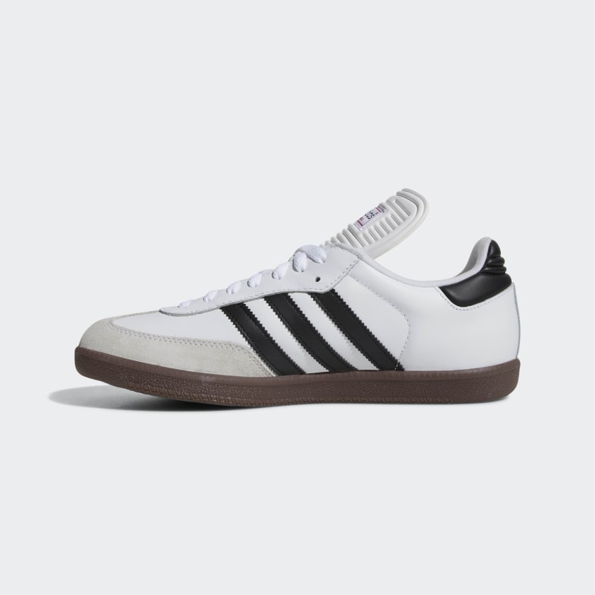 adidas SAMBA Indoor Soccer Shoes | Cloud White-Core Black | Men's - Cloud White/Core Black/Vivid Red / 6.5 adidas SAMBA Indoor Soccer Shoes | Cloud White-Core Black | Men's - Cloud White/Core Black/Vivid Red / 6.5