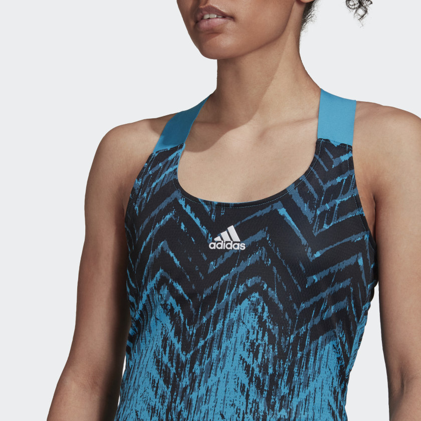 adidas TENNIS Y-DRESS Primeblue | Sonic Aqua | Women's stripe 3 adidas adidas TENNIS Y-DRESS Primeblue | Sonic Aqua | Women's stripe 3 adidas