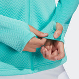adidas TEXTURED LAYER Golf Knit Jacket | Acid Mint | Women's