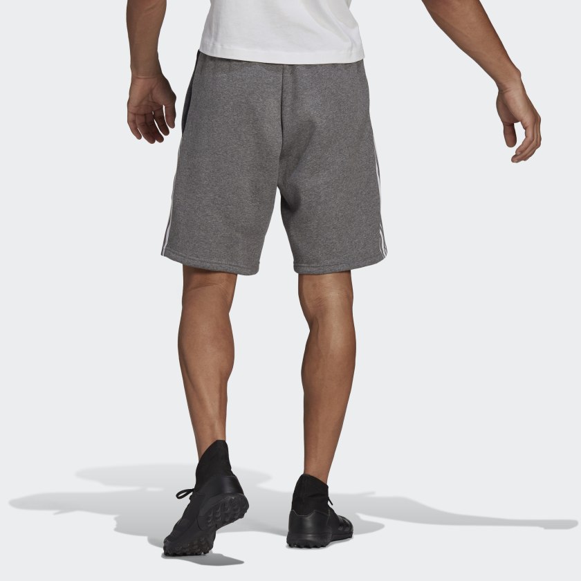 grey adidas sweat shorts