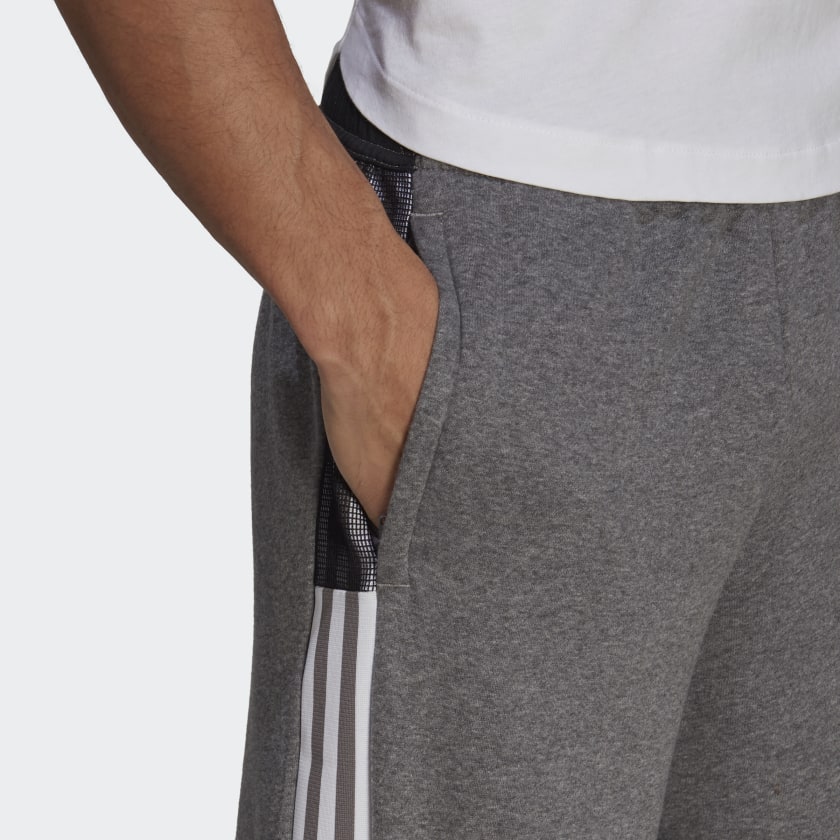 adidas TIRO 21 Sweat Shorts | Grey Four | Men's – stripe 3 adidas